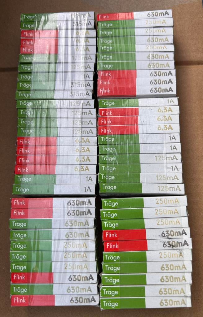 600 Eska glaszekeringen, Ophalen of Verzenden, Nieuw