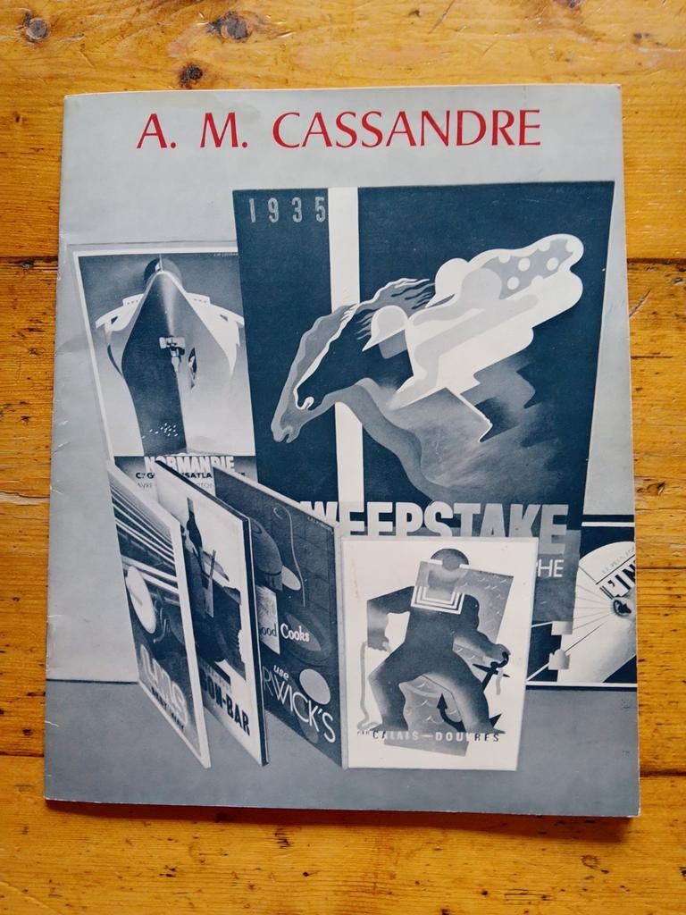 Tentoonstellings gids A. M. Cassandre boek, Ophalen of Verzenden