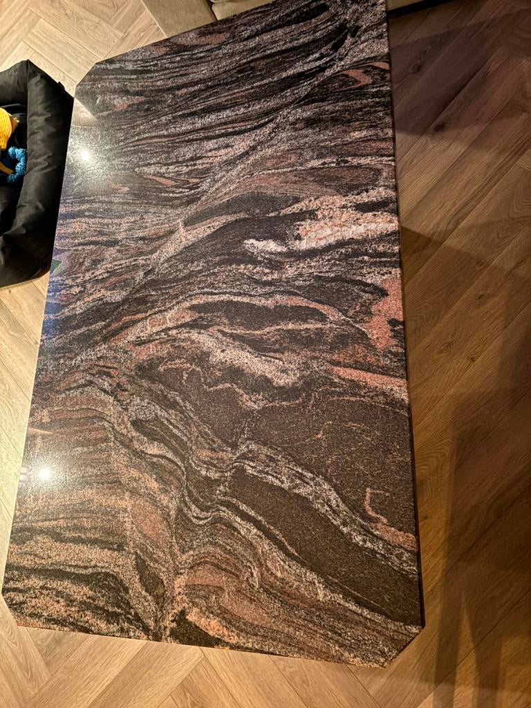 Marmer tafel, Rond, 200 cm of meer, Zo goed als nieuw, 50 tot 100 cm