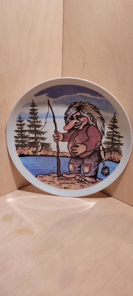 Noors Decoratief Bordje Trol - Anni Woldvik, Ophalen of Verzenden