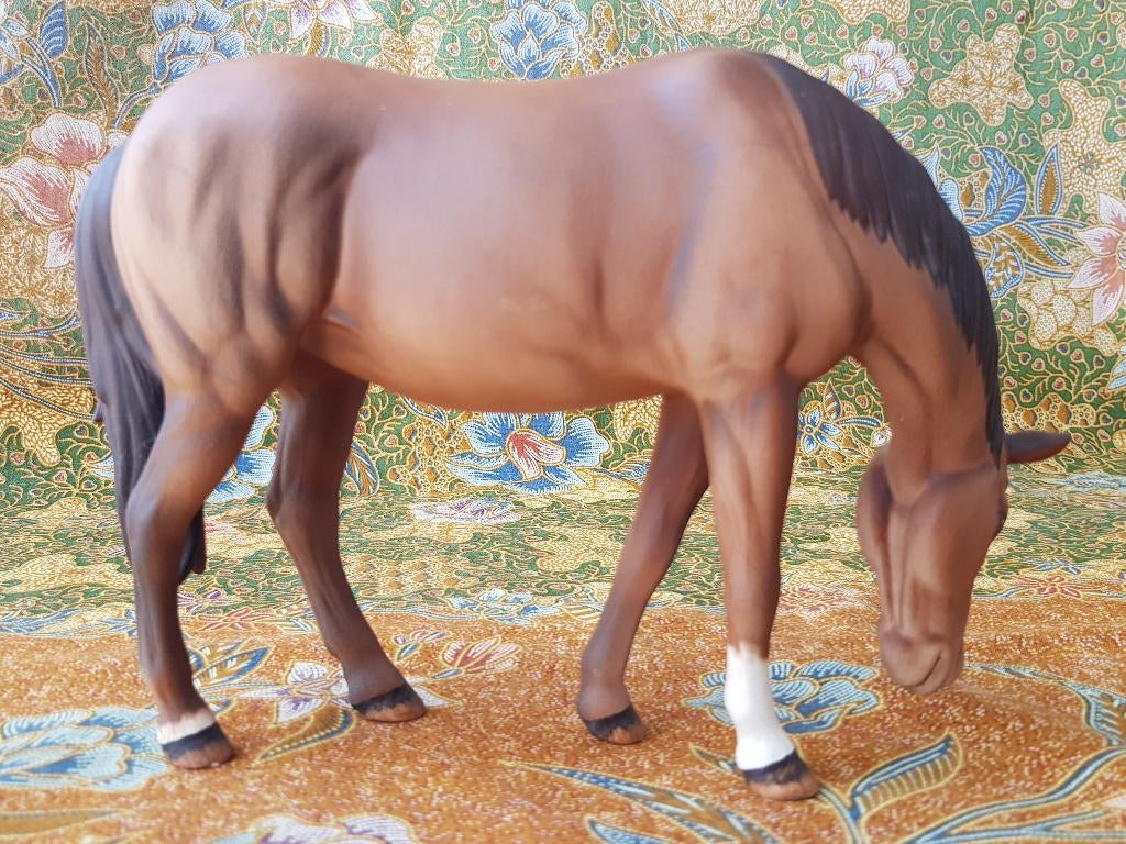 Mooi vintage Beswick beeld uit Engeland van een paard., Antiek en Kunst, Antiek | Porselein, Ophalen of Verzenden