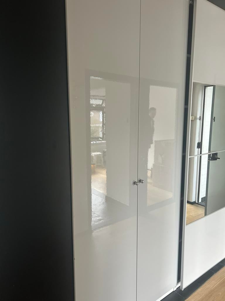 2 IKEA Pax deuren hoogglans wit 50x229 cm, Ophalen, 200 cm of meer, 50 tot 100 cm, Zo goed als nieuw