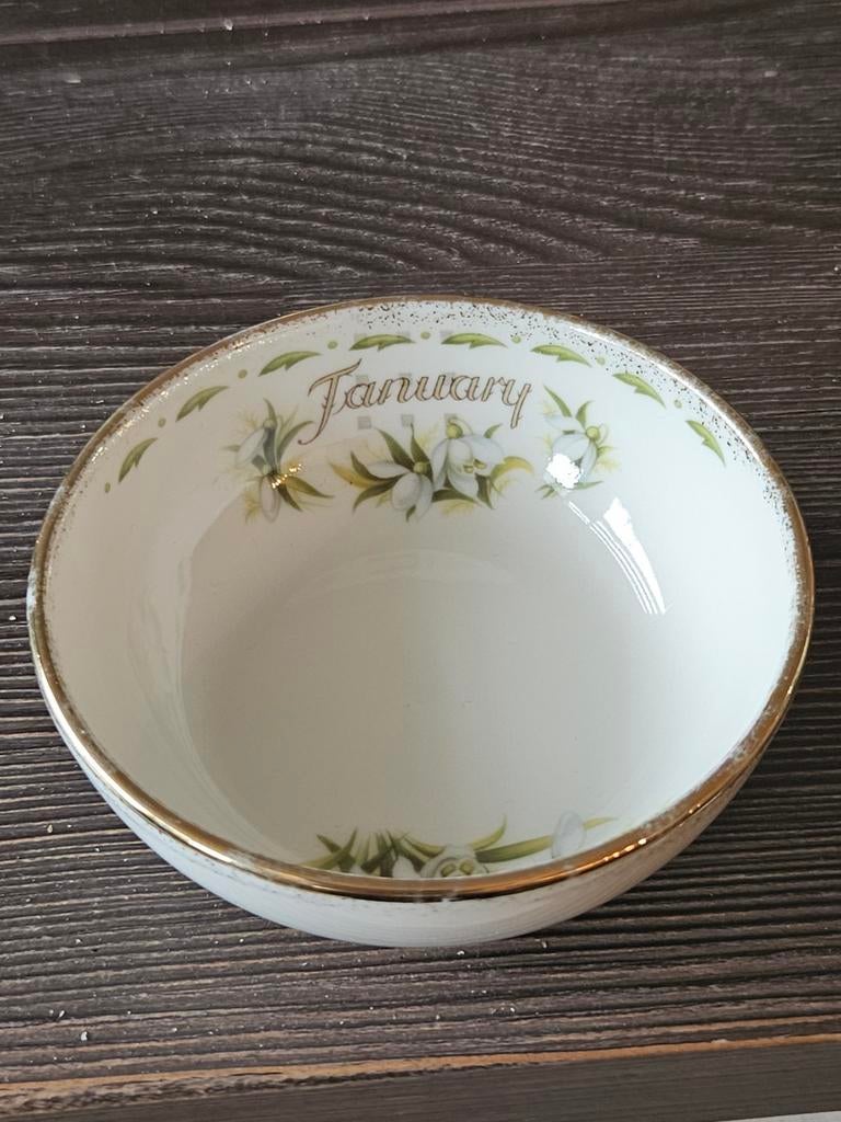 Royal Albert Maand van het Jaar Januari Schoteltje, Ophalen of Verzenden