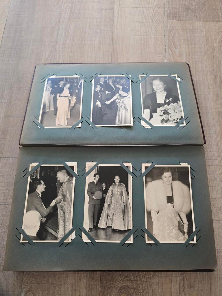 Dik antiek album, late 19e of vroege 20e eeuw vol foto's €59, Ophalen of Verzenden, Zo goed als nieuw