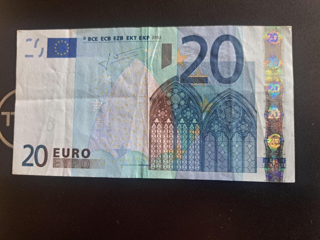 2002 Duitsland 20 euro oude serie Trichet printcode R001, Postzegels en Munten, Bankbiljetten | Europa | Eurobiljetten, Los biljet