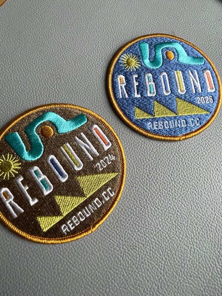 Rebound 2024 & 2025 Geborduurde strijk Patches, Verzamelen, Ophalen of Verzenden, Nieuw, Overige typen