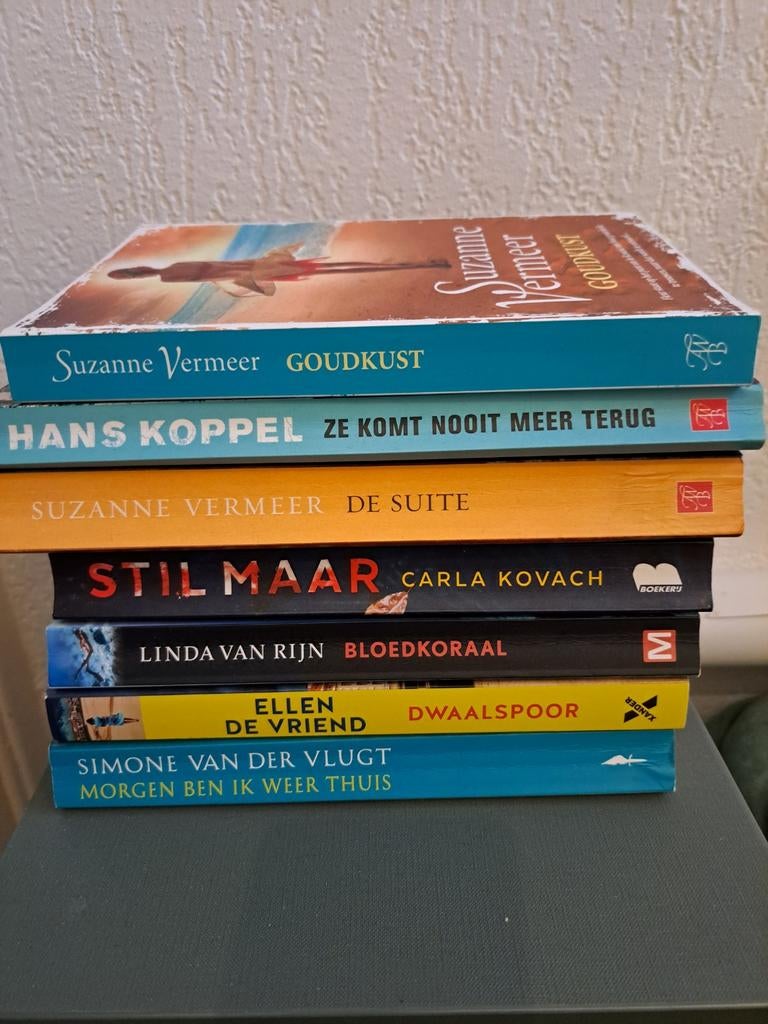 Thrillers leesboeken 7 stuks, Ophalen, Gelezen