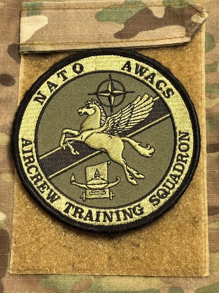 Nato AWACS aircrew training SQN embleem, Verzenden, Luchtmacht, Nederland, Embleem of Badge
