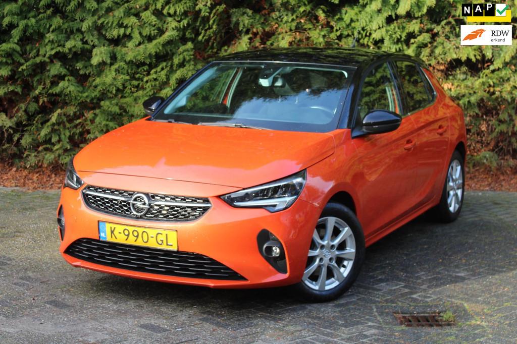 Opel Corsa 1.2 Elegance 100PK Automaat | Airco | Lichtmetale, 101 pk, Gebruikt, Leder en Stof, Origineel Nederlands