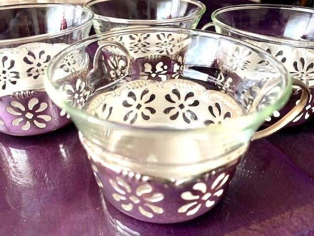 6 theeglazen, Ophalen, Glas of Glazen, Gebruikt, Glas