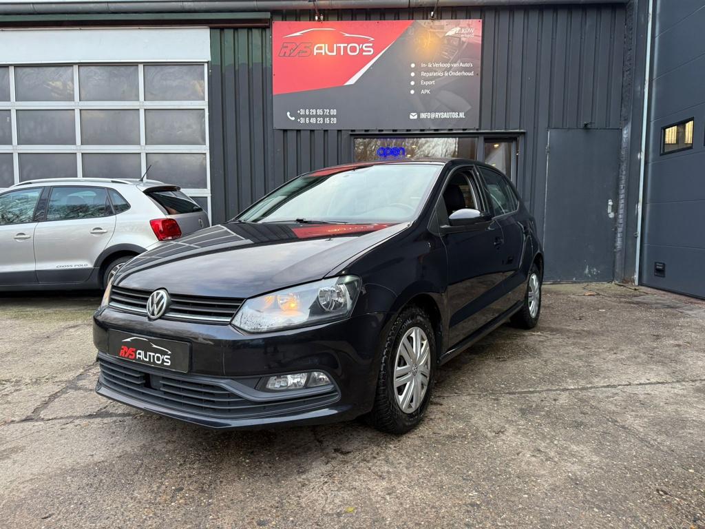 Volkswagen Polo 1.0 Easyline 2014 Airco/5deurs, Start-stop-systeem, Euro 6, 60 pk, Zwart