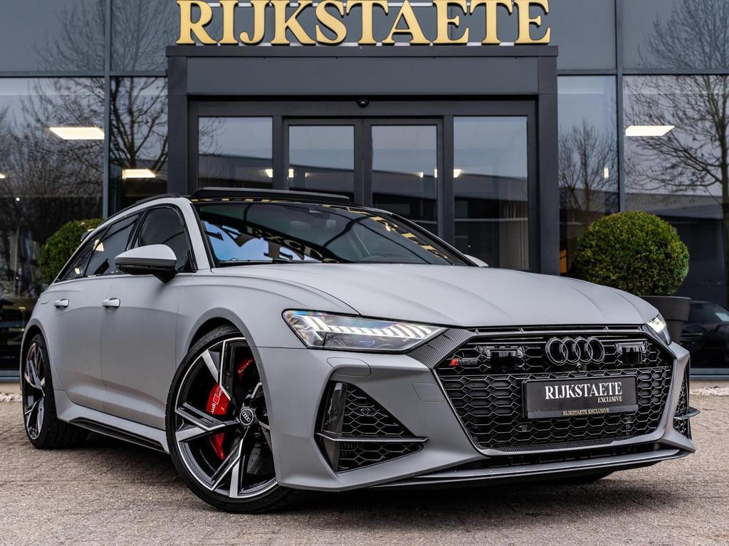 Audi RS6 Avant 4.0 TFSI Quattro|PANO|B&O|KERAMISCH|CARBON, Auto's, Automaat, Gebruikt, 600 pk, RS6