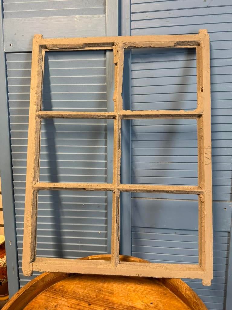 Oud ijzeren raamkozijn, Huis en Inrichting, Ophalen of Verzenden, Gebruikt