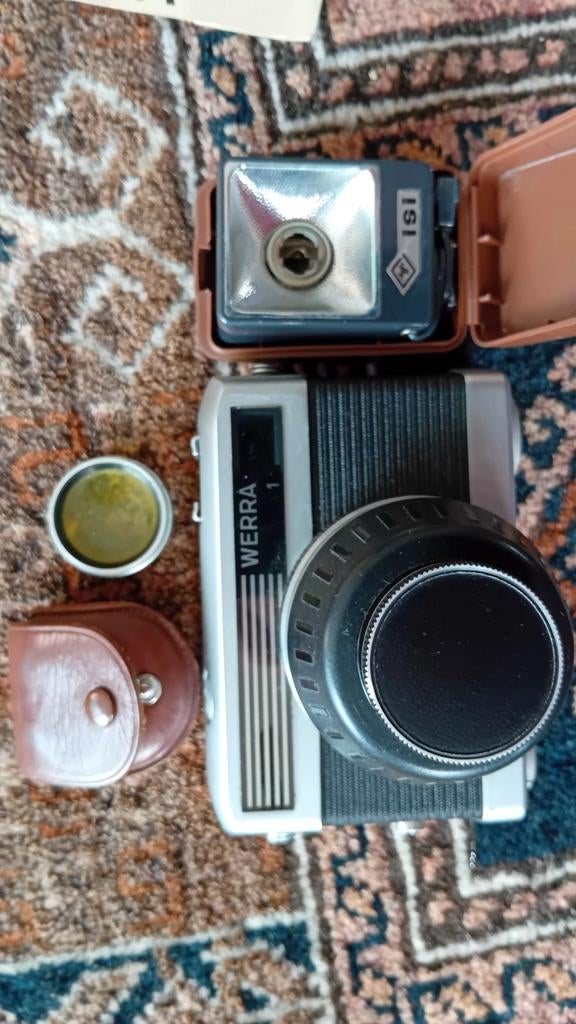 WERRA analoge camera met toebehoren en lederen tas, Ophalen, Compact, Overige Merken