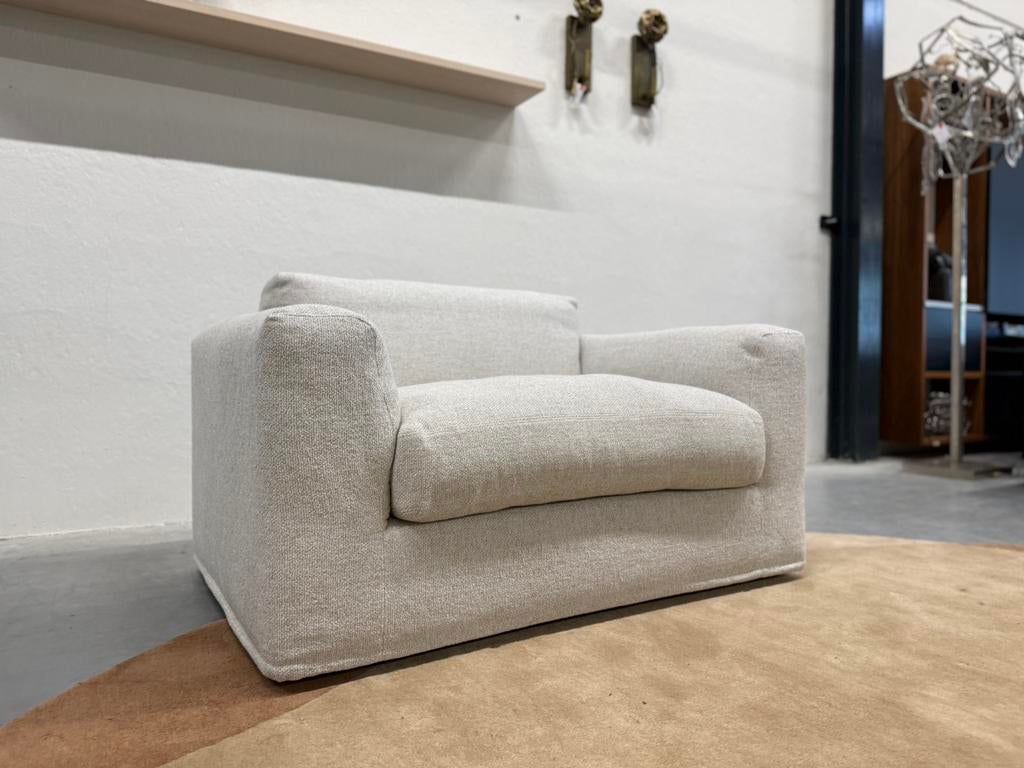 Nieuw Gelderland 0905 Fauteuil Riva stof Design Loveseat 130, Nieuw, 75 tot 100 cm, Gelderland, Stof