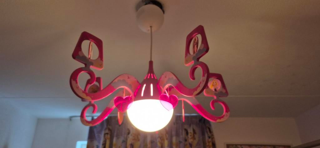 Hanglamp/ kroonluchter Disney Prinsessen lamp, Ophalen, Zo goed als nieuw