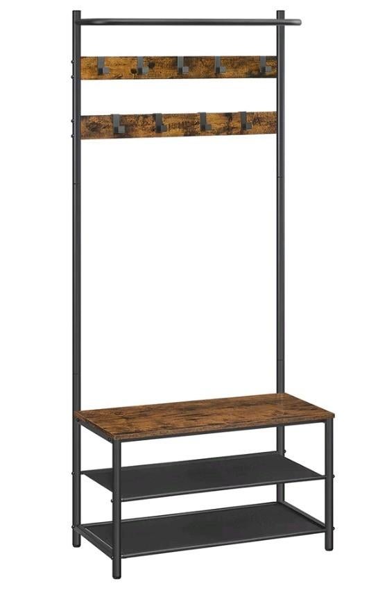 Kapstok met bankje en schoenenrek, Huis en Inrichting, Woonaccessoires | Kapstokken, Wandkapstok, Ophalen of Verzenden, Zo goed als nieuw