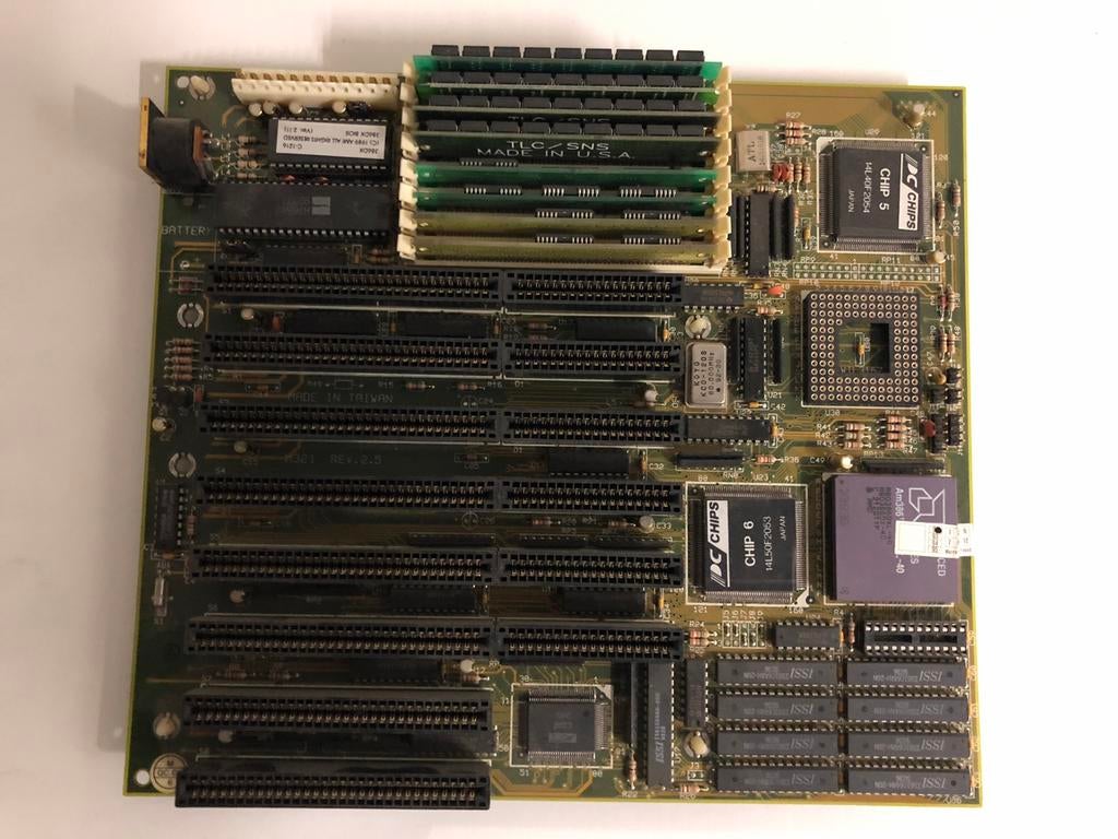 PC Chips 386 DX-40 moederbord., Computers en Software, Vintage Computers, Ophalen of Verzenden