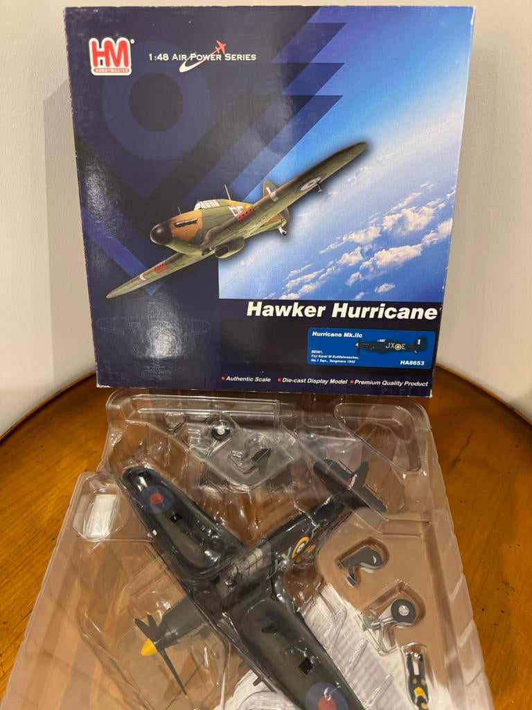 Hobbymaster 1:48 Hurricane Diecast RAF HA8653 night fighter, Ophalen of Verzenden, Nieuw, Schaalmodel