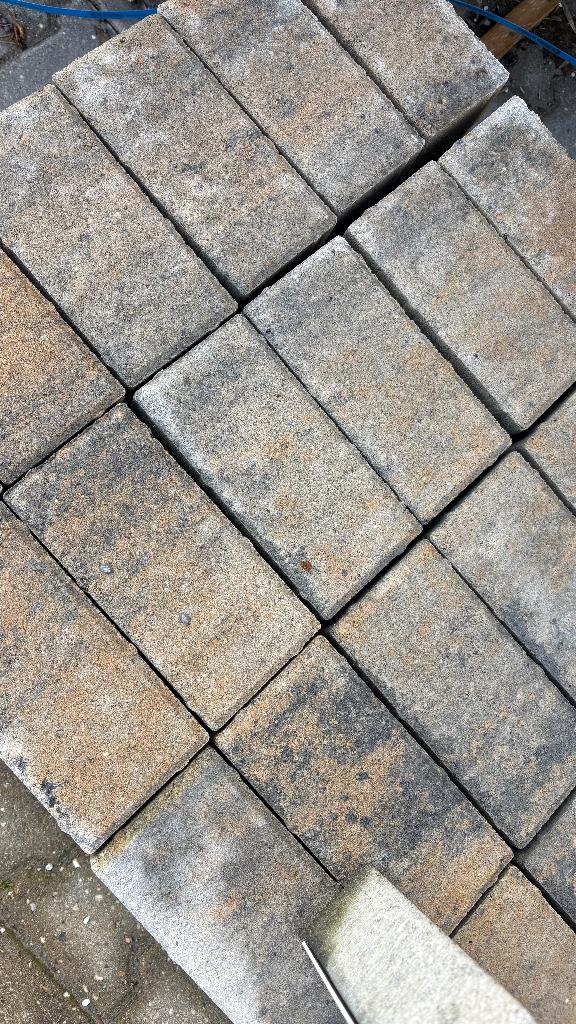 Musselkalk Beton kei klinker 6 cm, Klinkers, Ophalen of Verzenden, Zo goed als nieuw, 10 m² of meer