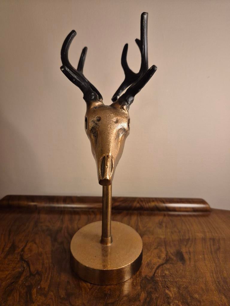 Koperkleurige Hertenkop: jouw decoratie?, Ophalen of Verzenden, Zo goed als nieuw