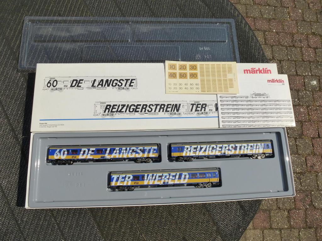H0 Marklin 3dlg NS ICR 'De langste trein', Gelijkstroom of Wisselstroom, Ophalen of Verzenden, NS, Märklin