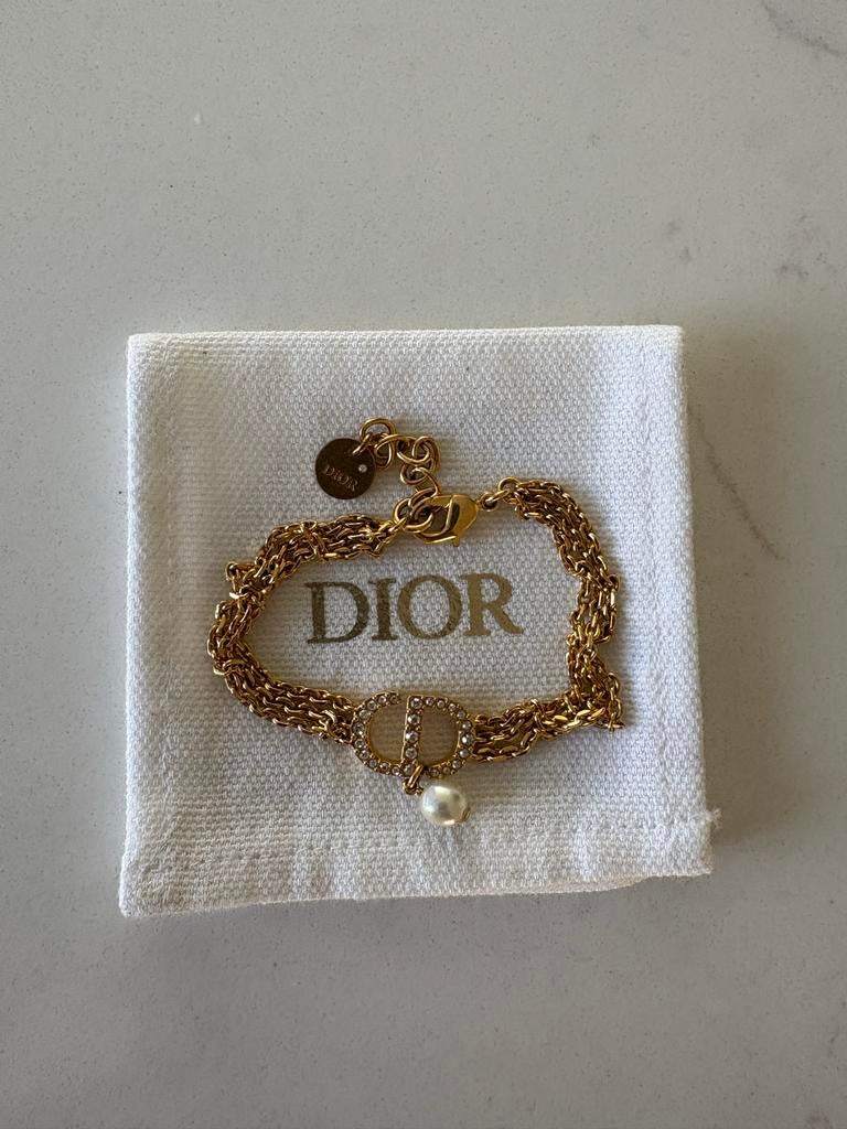 Dior Armband Zo Goed Als Nieuw met Aankoopbewijs, Sieraden, Tassen en Uiterlijk, Armbanden, Met kristal, Overige materialen, Ophalen of Verzenden