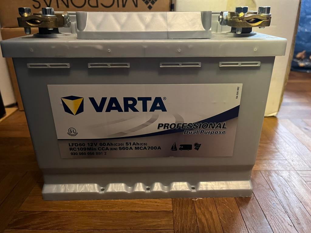 Varta LFD60 12V/60Ah accu, Ophalen of Verzenden, Nieuw