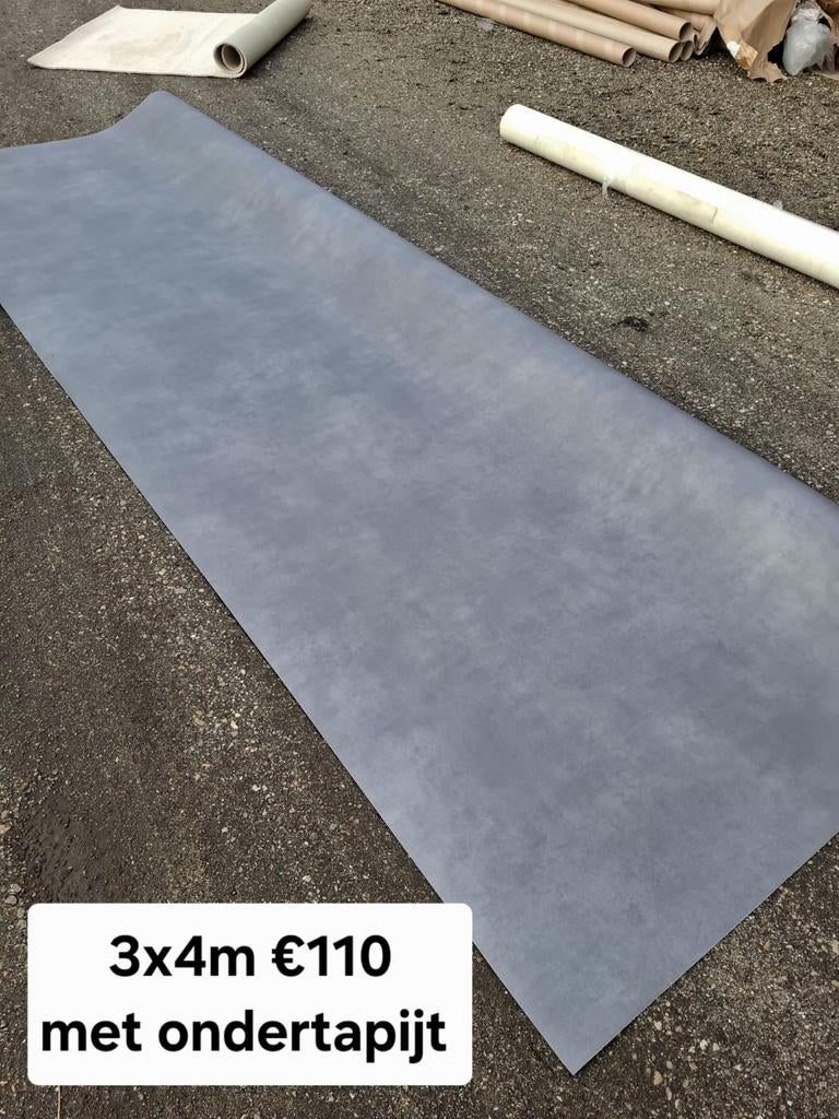 Nieuw vinyl vloer 3x4m met ondertapijt, Ophalen
