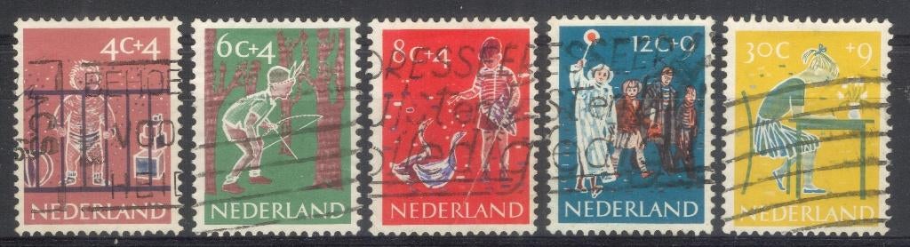 Kinderzegels 1959, Verzenden, Na 1940, Gestempeld