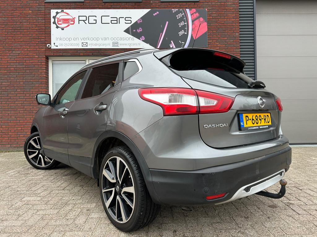 Nissan Qashqai 1.2 Tekna / Pano / Leder / Camera / DAB / Nav, Auto's, Stof, Gebruikt, 4 cilinders, Met garantie (alle)