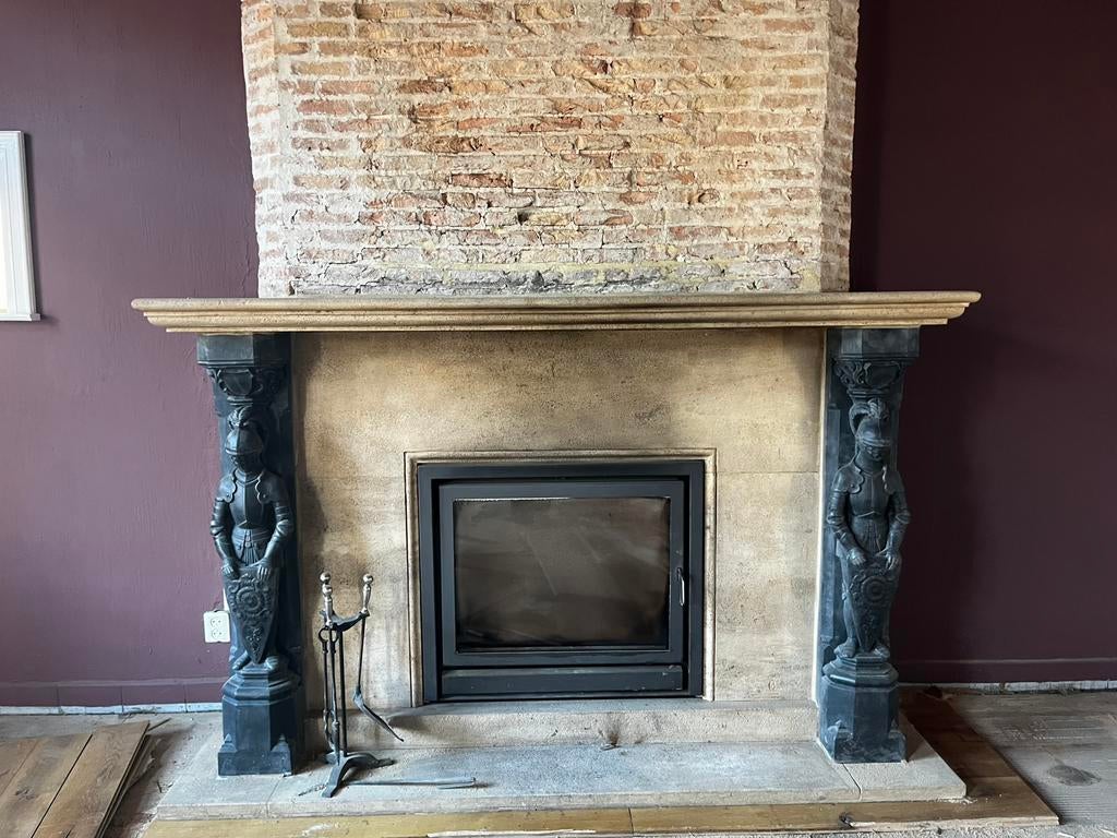 Schouw met houthaard en ridders, Ophalen, Gebruikt, Houthaard