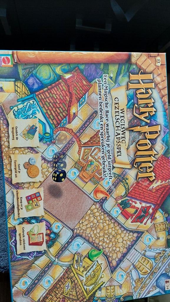 Harry Potter Wegisweg Gezelschapsspel Bordspel, Drie of vier spelers, Ophalen, Gebruikt, Mattel