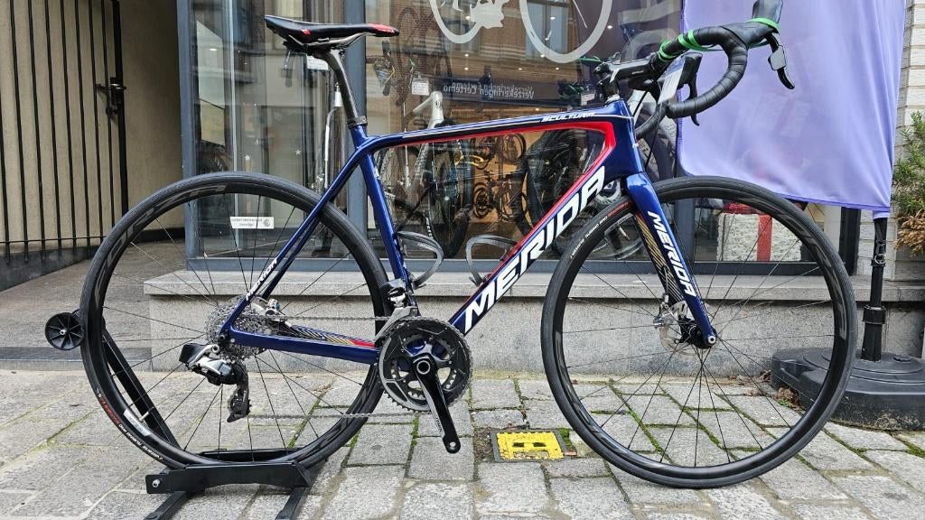 racefiets merida scultura bahrain edition disc sram red axs, Ophalen of Verzenden, Zo goed als nieuw