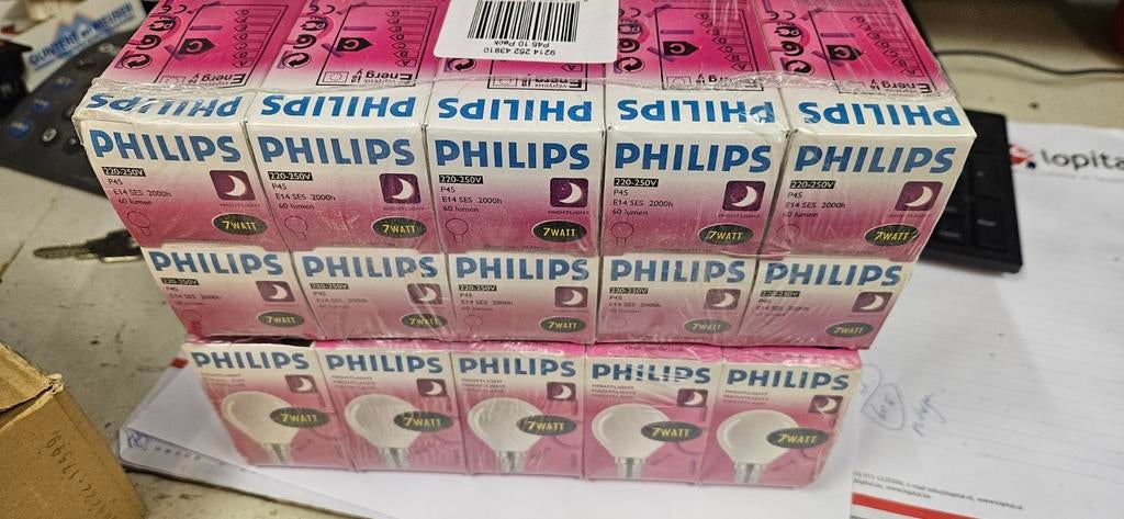 20x Philips 7W E14 Nightlight lampen nieuw in doos, Ophalen of Verzenden, Nieuw