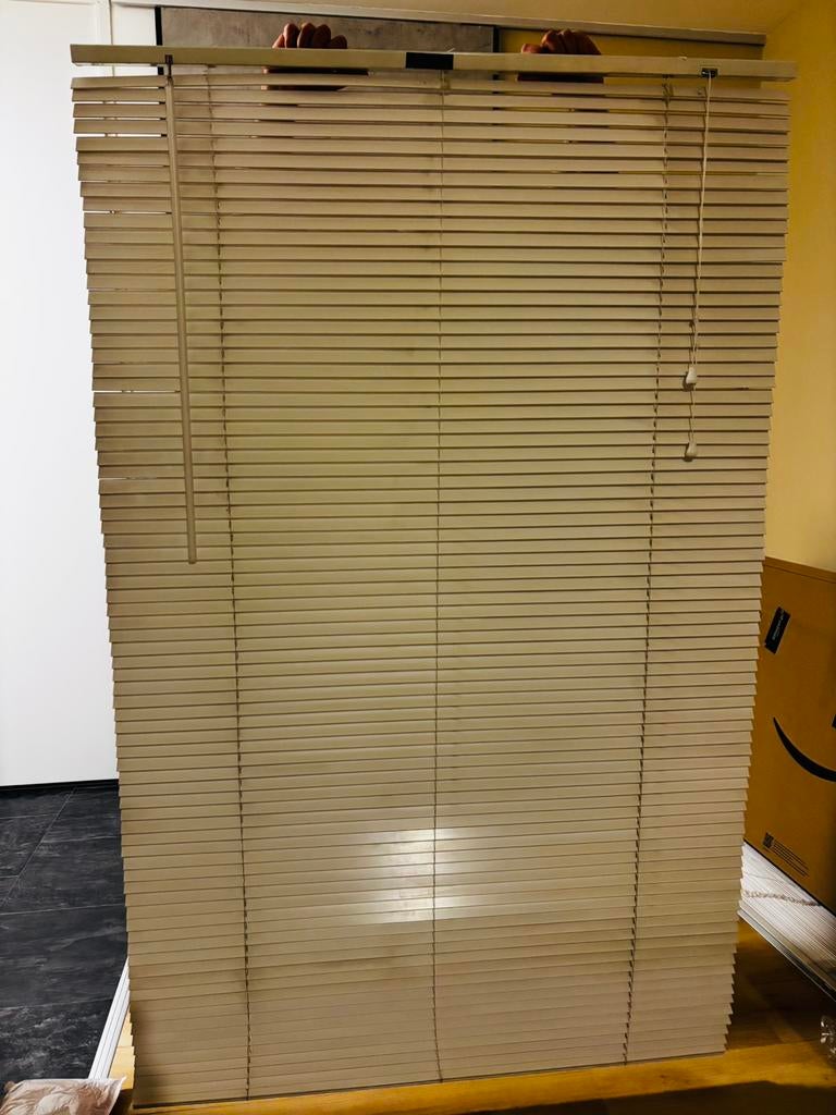 Jaloezieën wit - white shutters in wood, Ophalen, Zo goed als nieuw