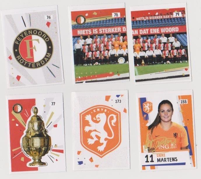 AH voetbalstickers Eredivisie 2018-2019 + Oranje Leeuwinnen, Verzamelen, Sportartikelen en Voetbal, Zo goed als nieuw, Poster, Plaatje of Sticker