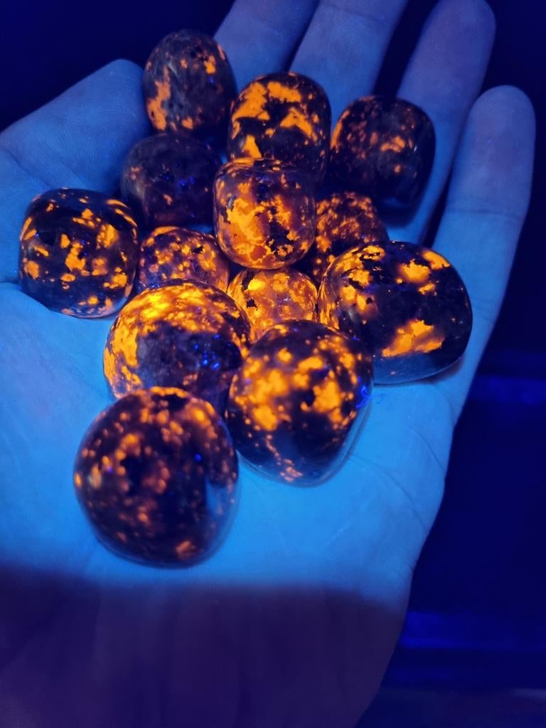 Yooperliet trommelstenen 100 gram, Ophalen of Verzenden, Mineraal