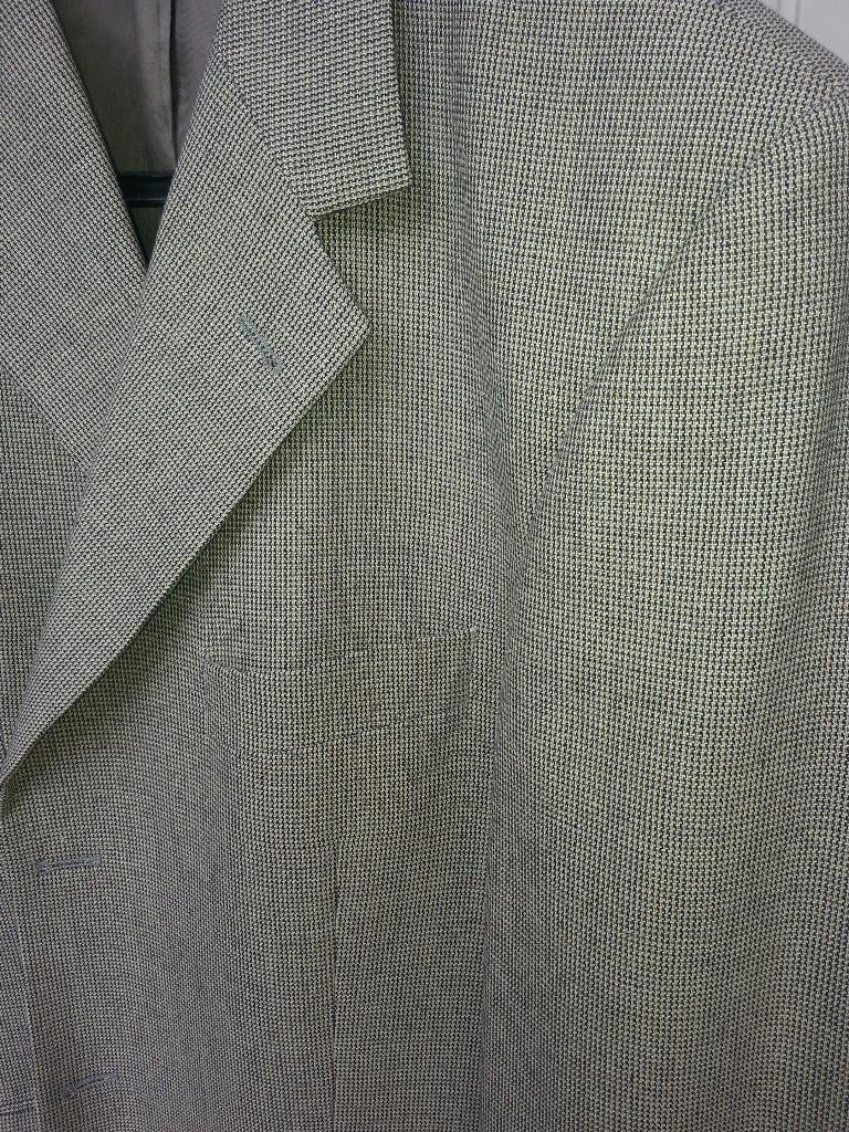 colbert Tailor&Son grijs/geel/blauw fijne pied de poule mt52, Maat 52/54 (L), Ophalen of Verzenden, Zo goed als nieuw, Tailor&Son
