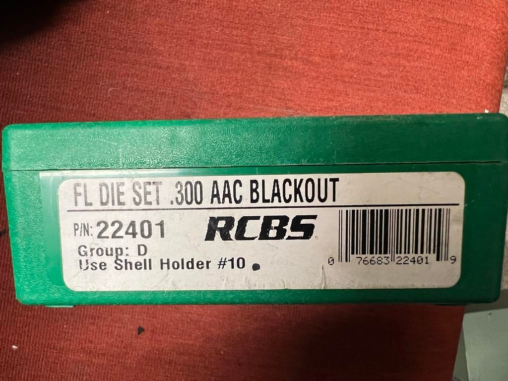 RCBS FL Die Set .300 AAC Blackout - Nieuwstaat!, Ophalen of Verzenden, Zo goed als nieuw