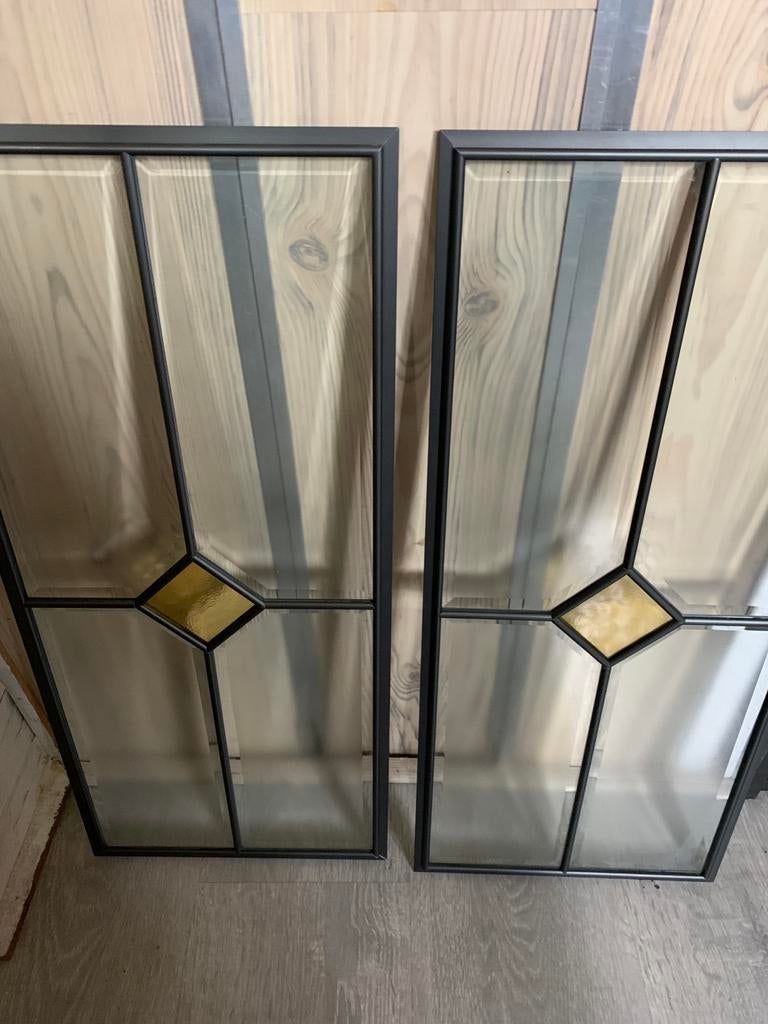 Modern Glas in Lood Raam - Inkijkwerend & Stevig, Ophalen, Nieuw