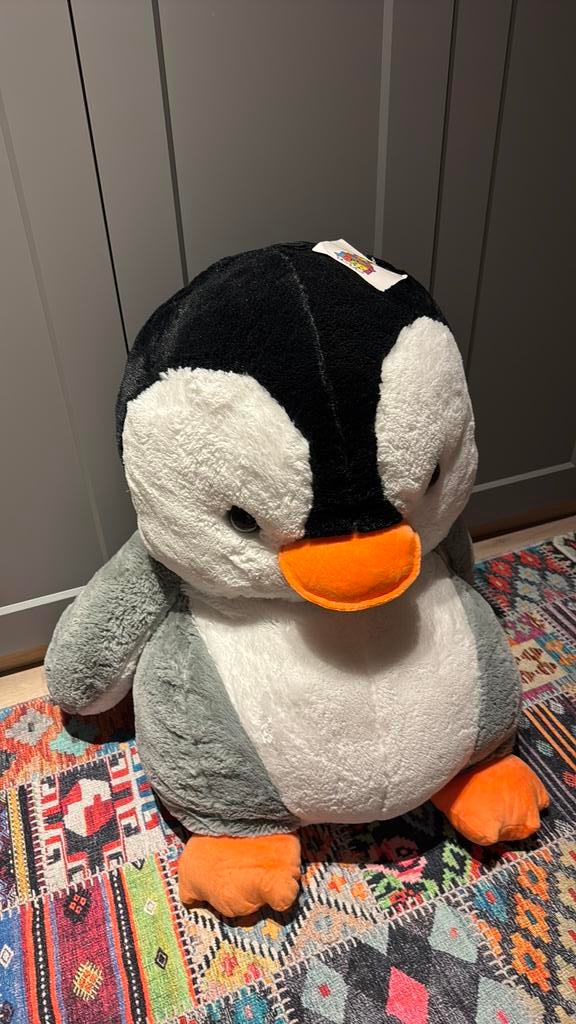 GROTE Pinguin knuffel speelgoed plushie, Ophalen of Verzenden, Zo goed als nieuw, Overige typen