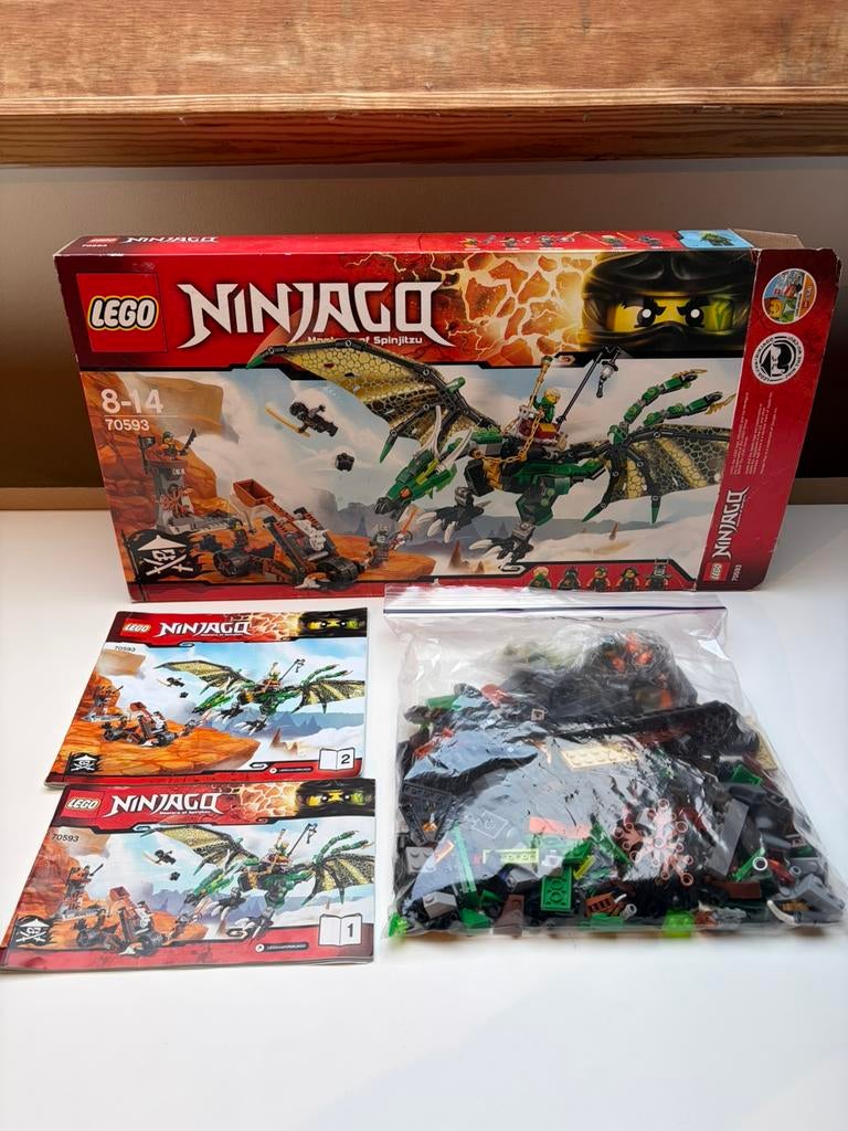 Lego 70593 Ninjago The green NRG dragon, Ophalen of Verzenden, Zo goed als nieuw, Complete set, Lego