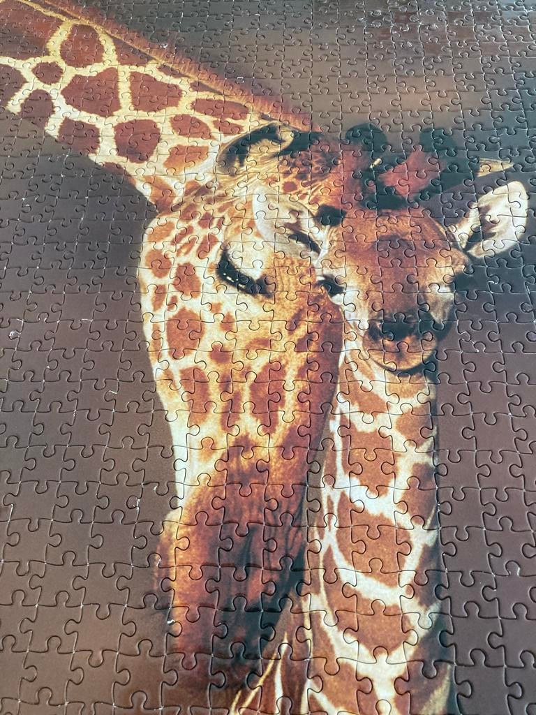 BBC Earth Giraffe Puzzel op houten plaat, Ophalen of Verzenden, 500 t/m 1500 stukjes, Zo goed als nieuw