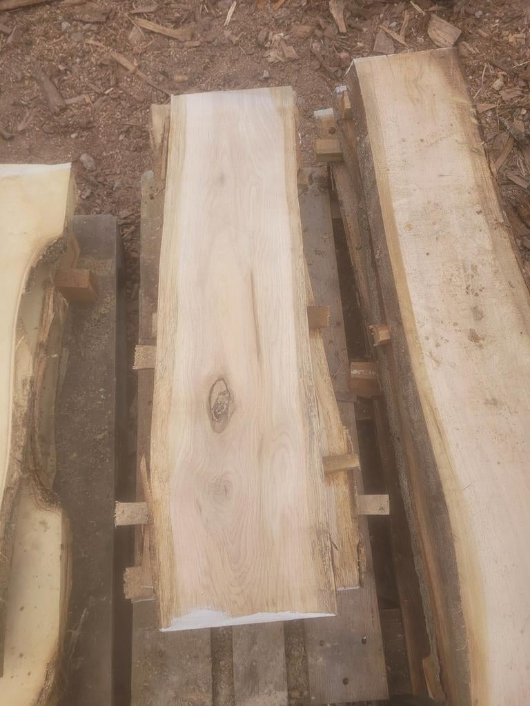 Schaaldeel boomplank vensterbank wandplank schap EIKEN, Ophalen of Verzenden, Nieuw, 250 cm of meer, Planken