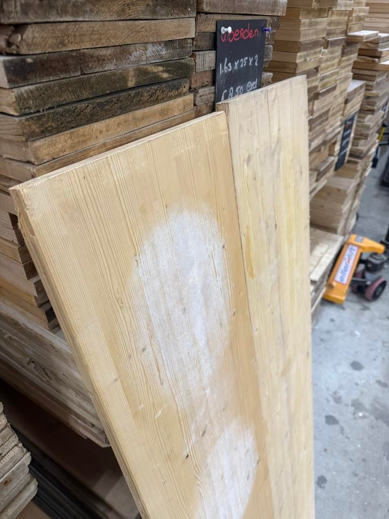 Stelling planken 168x32x2,1 beperkt voorraad!, Ophalen, Zo goed als nieuw