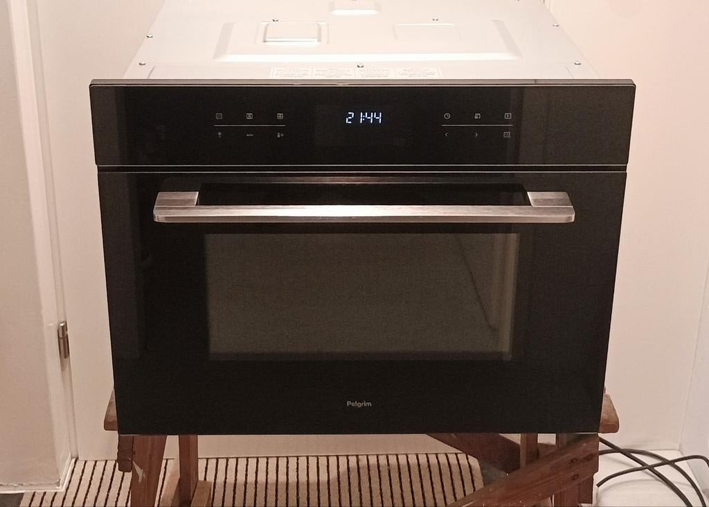 Pelgrim MAC214GLS inbouw combimagnetron met heteluchtoven, Combimagnetron, Gebruikt, Verzenden, .