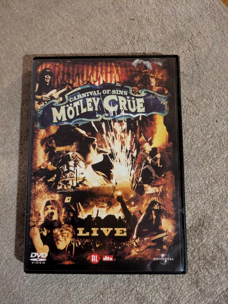 Motley Crue hardrock dvd Carnival of Sins Live, Alle leeftijden, Ophalen of Verzenden, Zo goed als nieuw