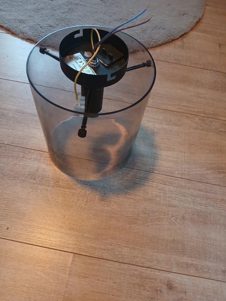 Mooie zwarte hanglamp Hugo (excl. lamp), Ophalen, Gebruikt