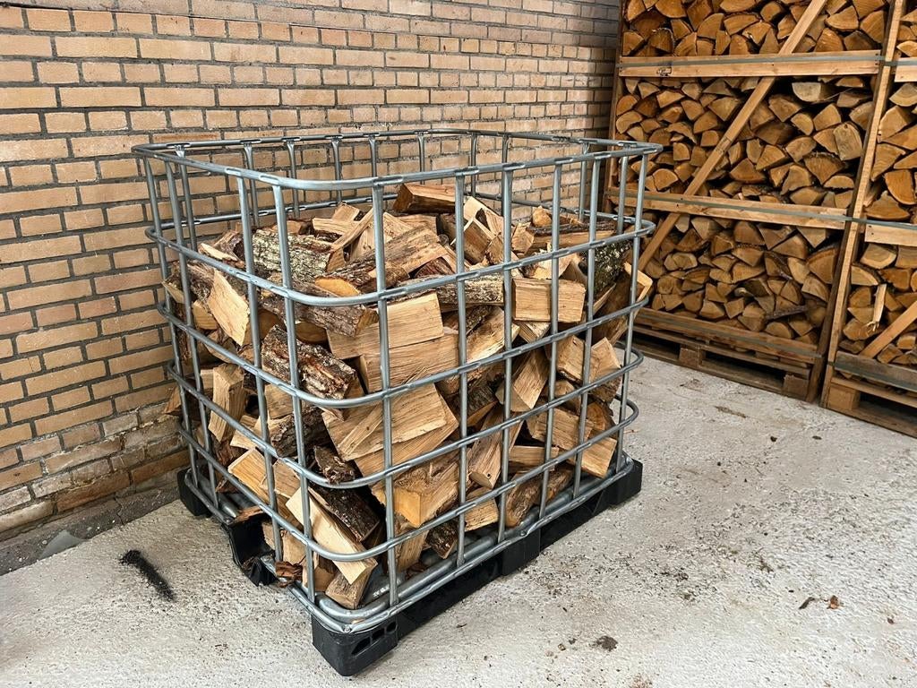 Haardhout los gestort Ovengedroogd Eiken - 25cm, Tuin en Terras, Haardhout, Minder dan 3 m³, Ophalen of Verzenden, Eikenhout, Blokken